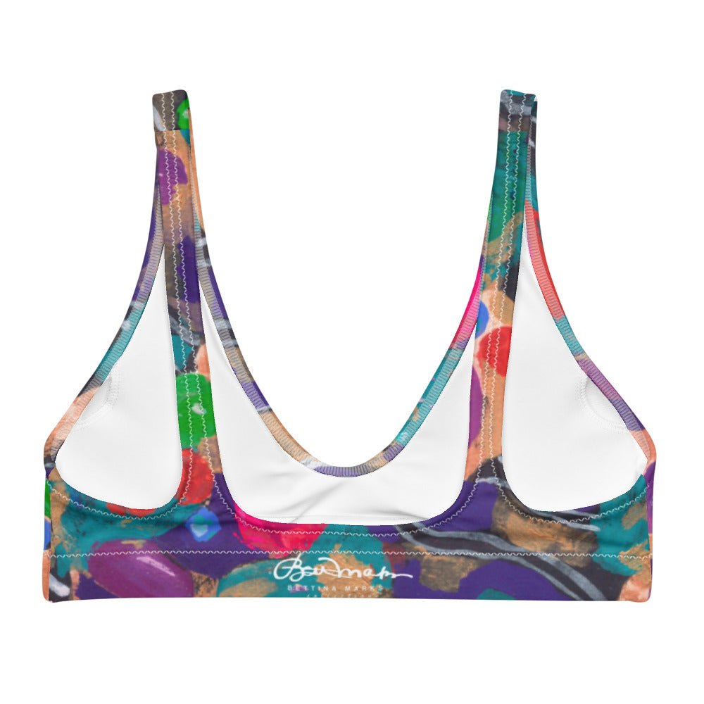 Jelly Bean Recyled padded bikini bathing suit top