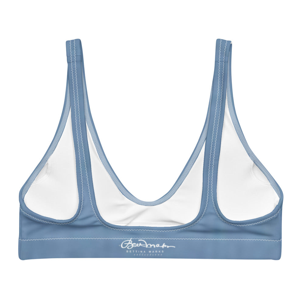 Recyled padded bikini top