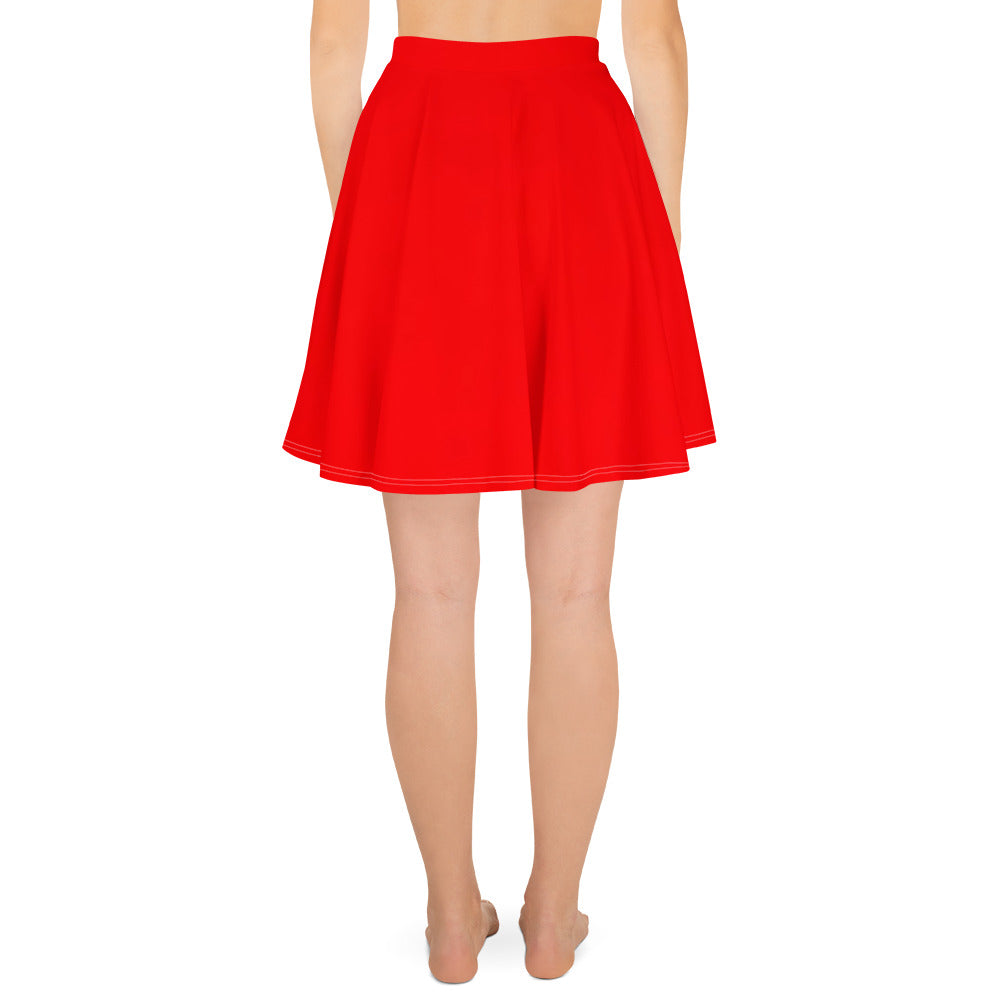 Breath of Fire Orange Skater Skirt