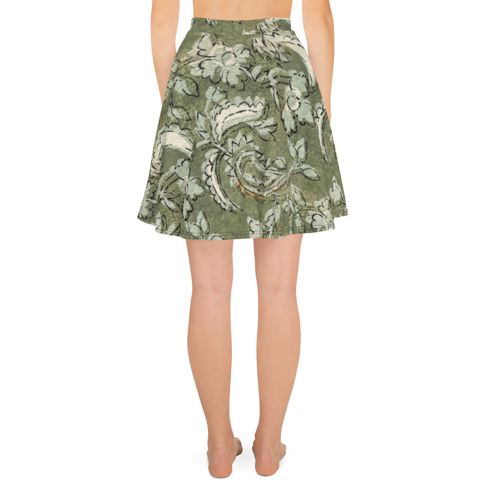 Floral Paisley Skater Skirt