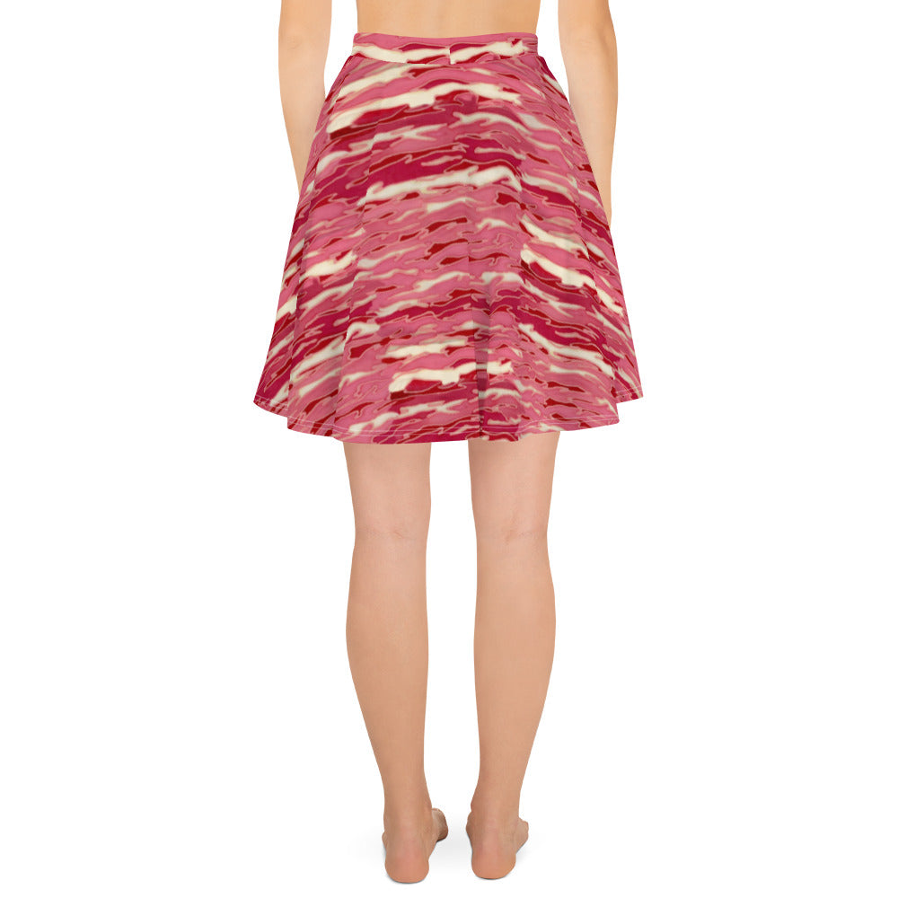 Pink Camouflage Lava Skater Skirt
