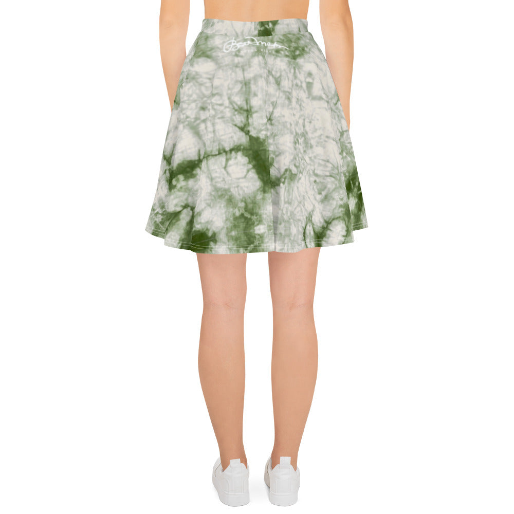 Sage Tie Dye Skater Skirt