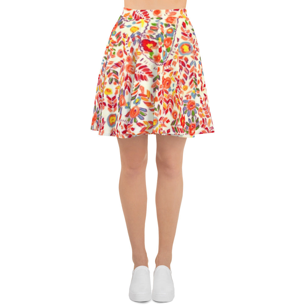 Retro Paisley Skater Skirt