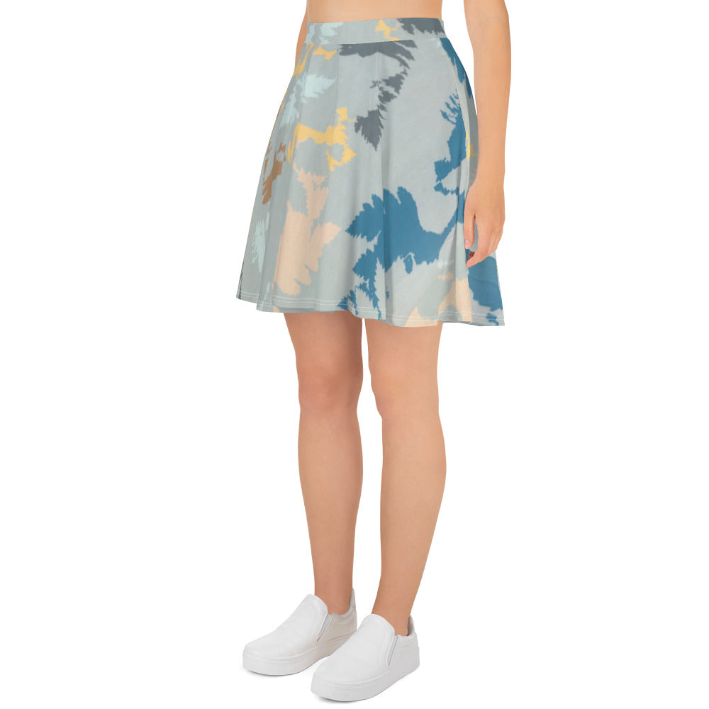 Abstract Forest Skater Skirt