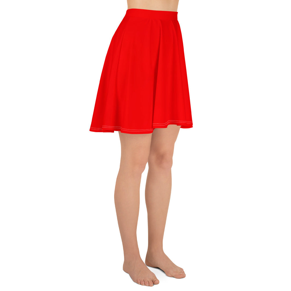 Breath of Fire Orange Skater Skirt
