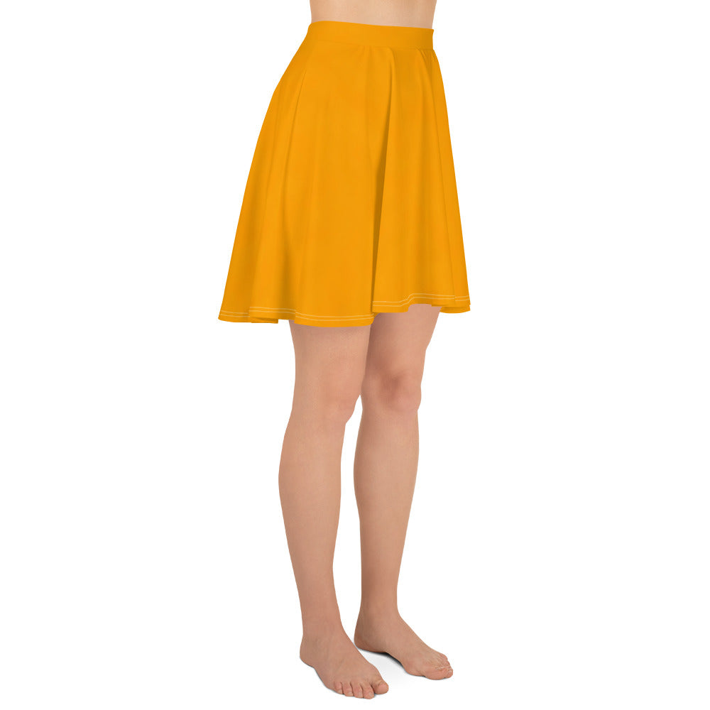 Sacral Orange Skater Skirt