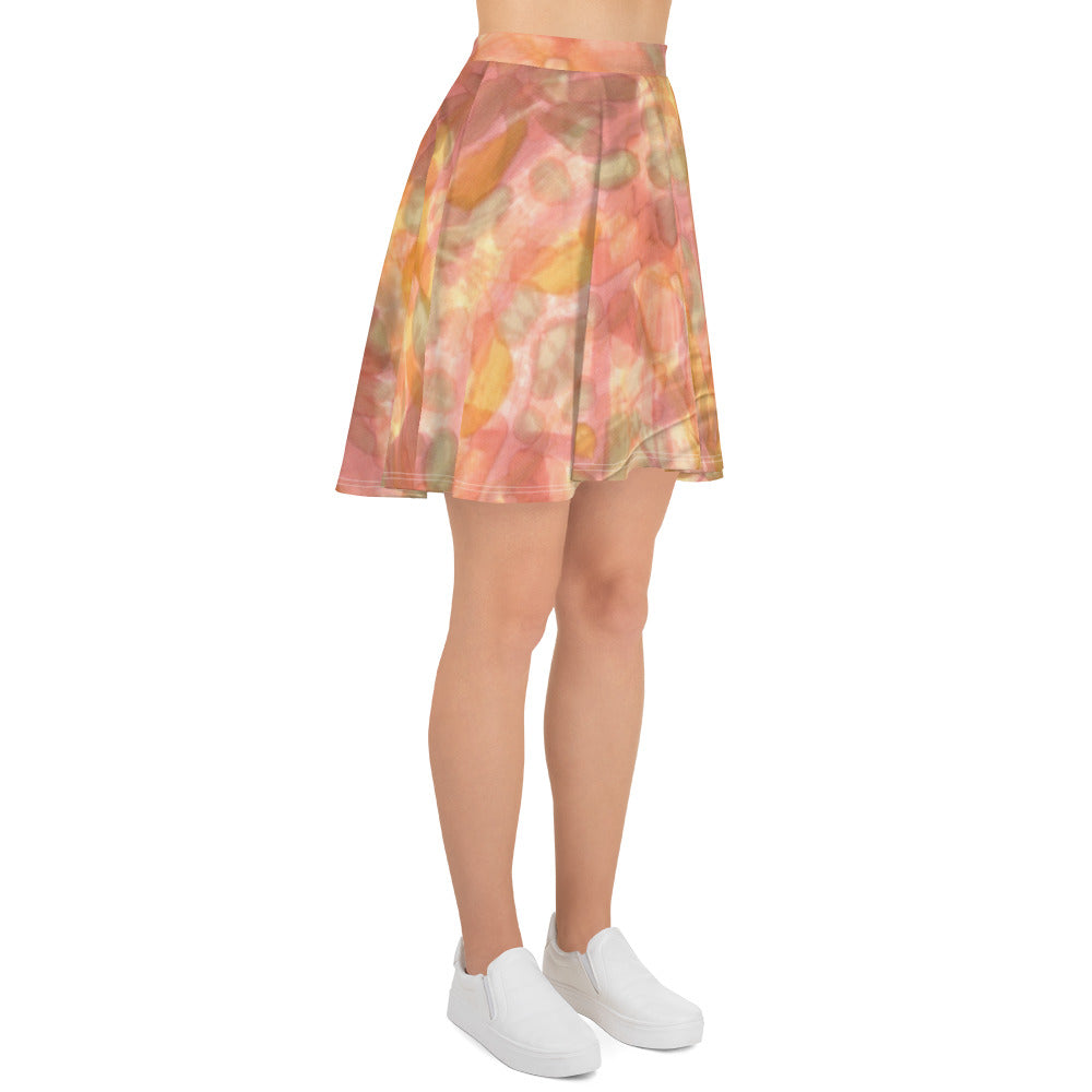 Watercolor Smudge Skater Skirt