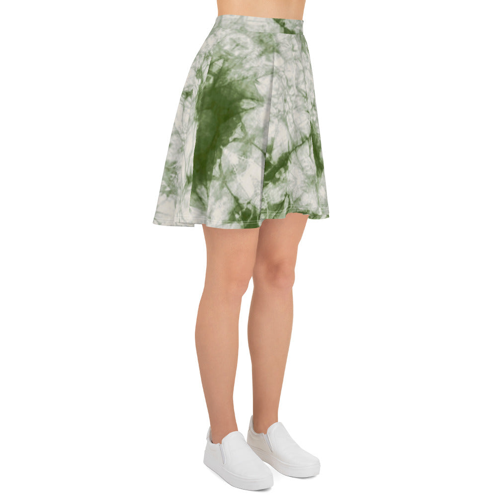 Sage Tie Dye Skater Skirt