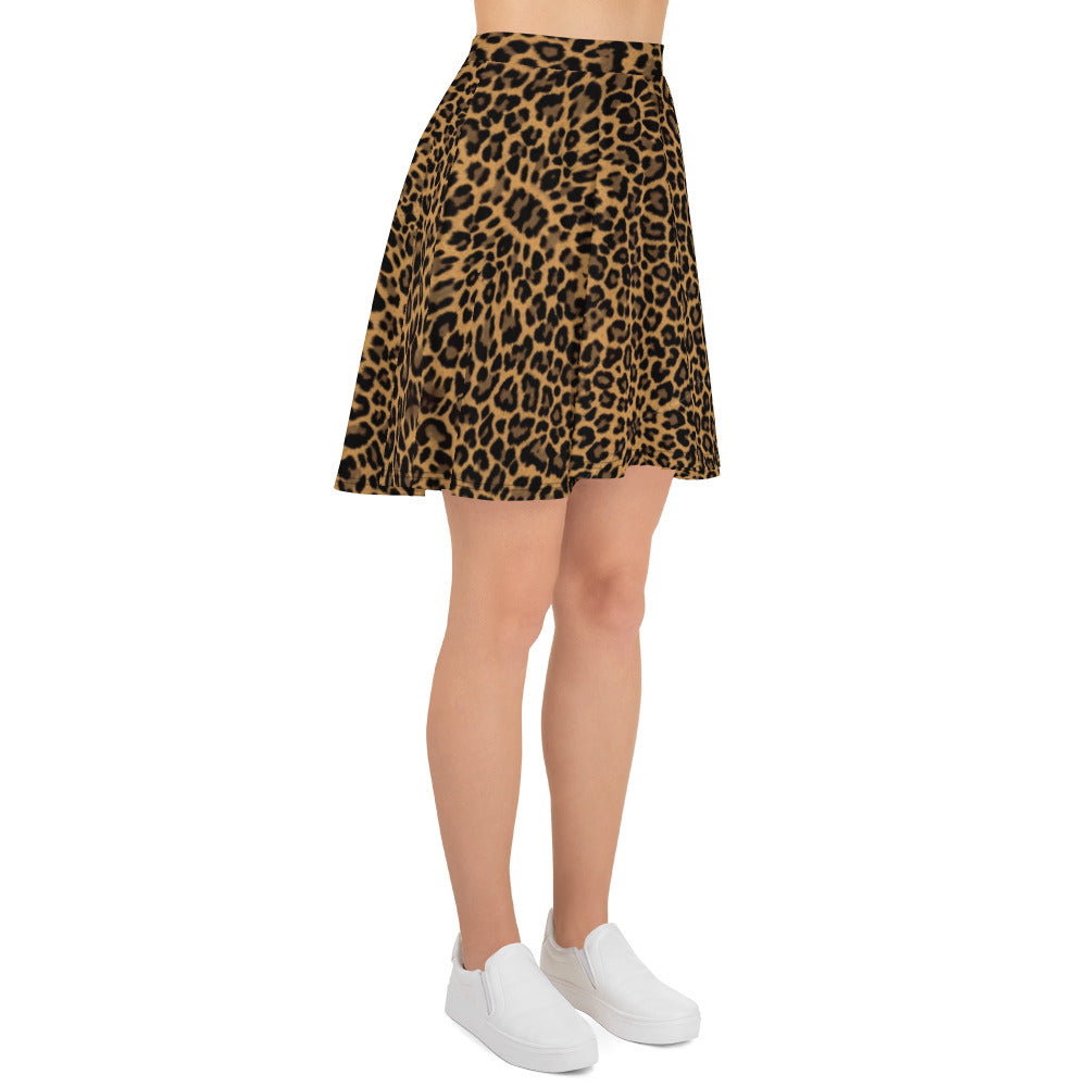 Leopard Skater Skirt