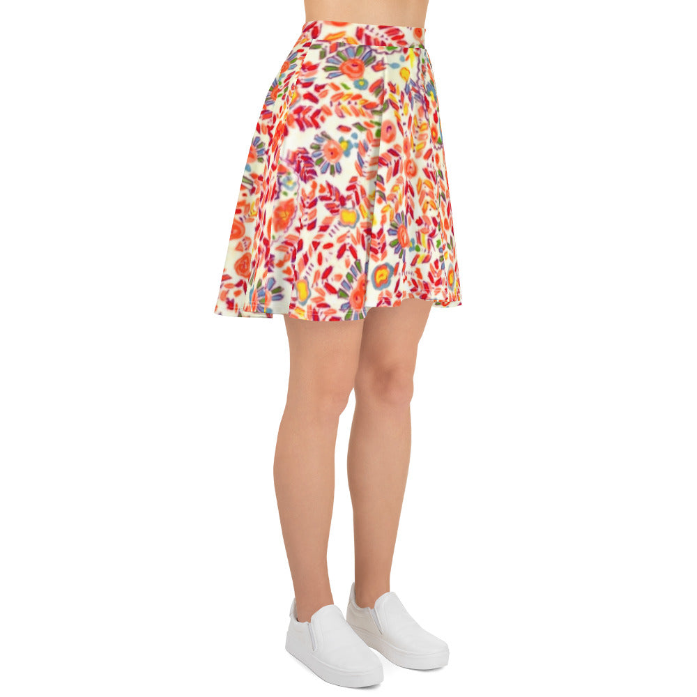 Retro Paisley Skater Skirt