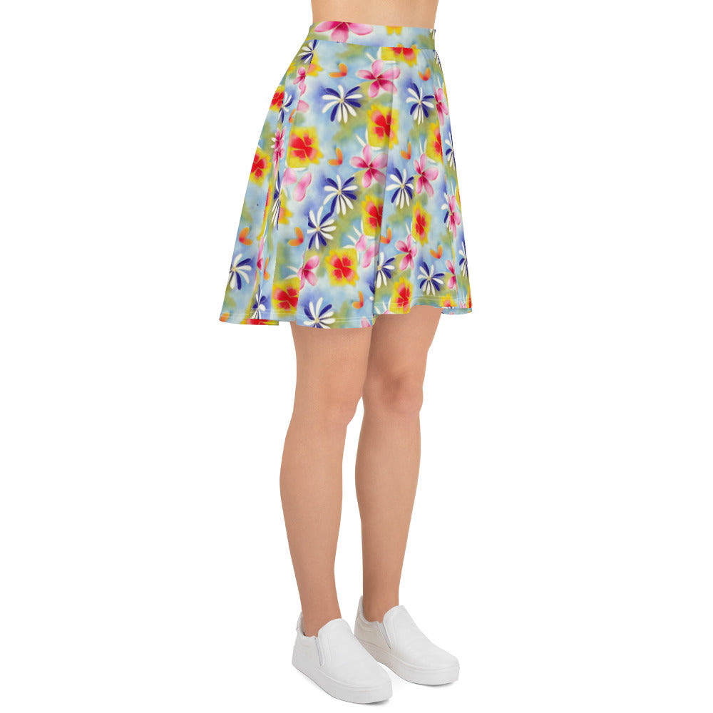 Sunrise Floral Skater Skirt