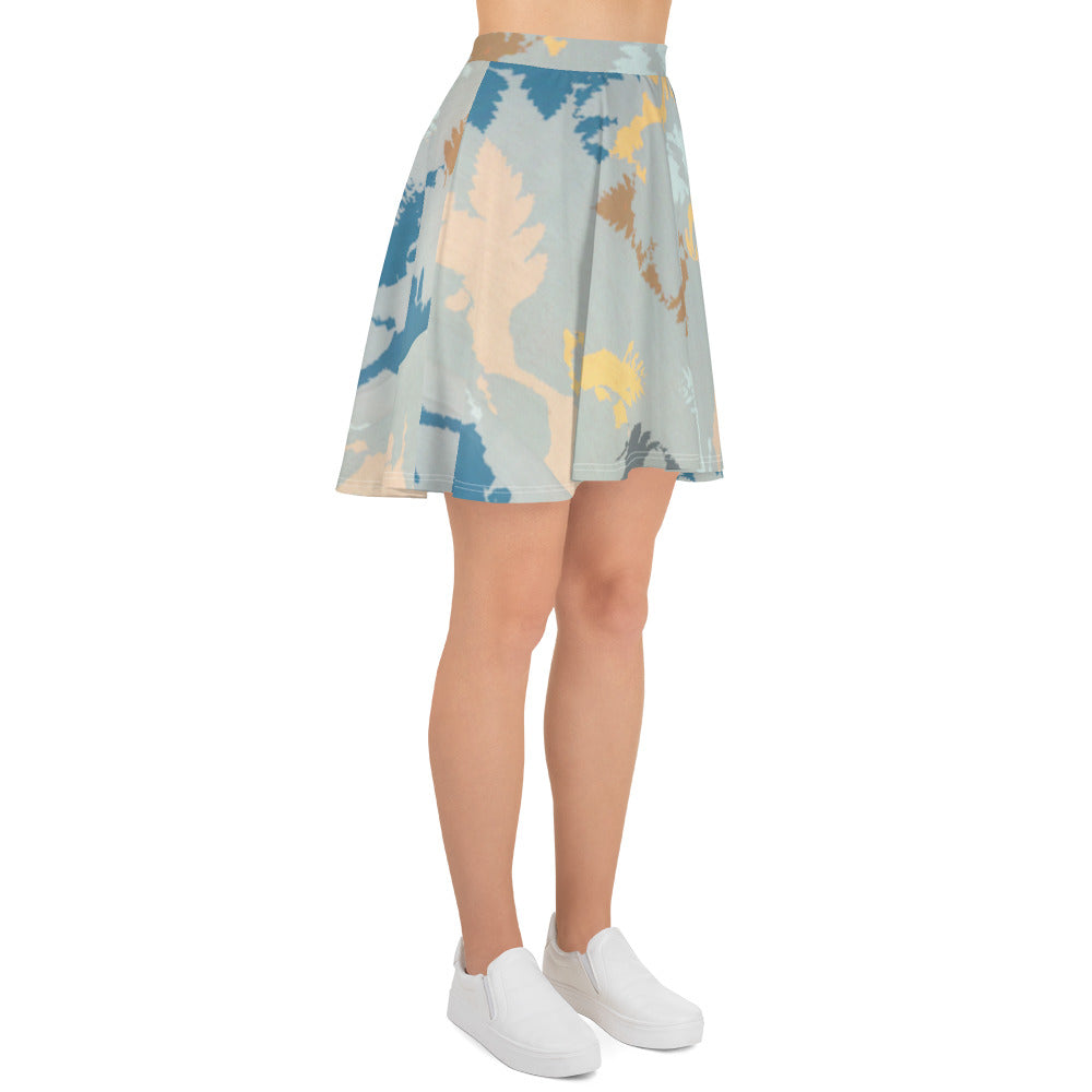 Abstract Forest Skater Skirt