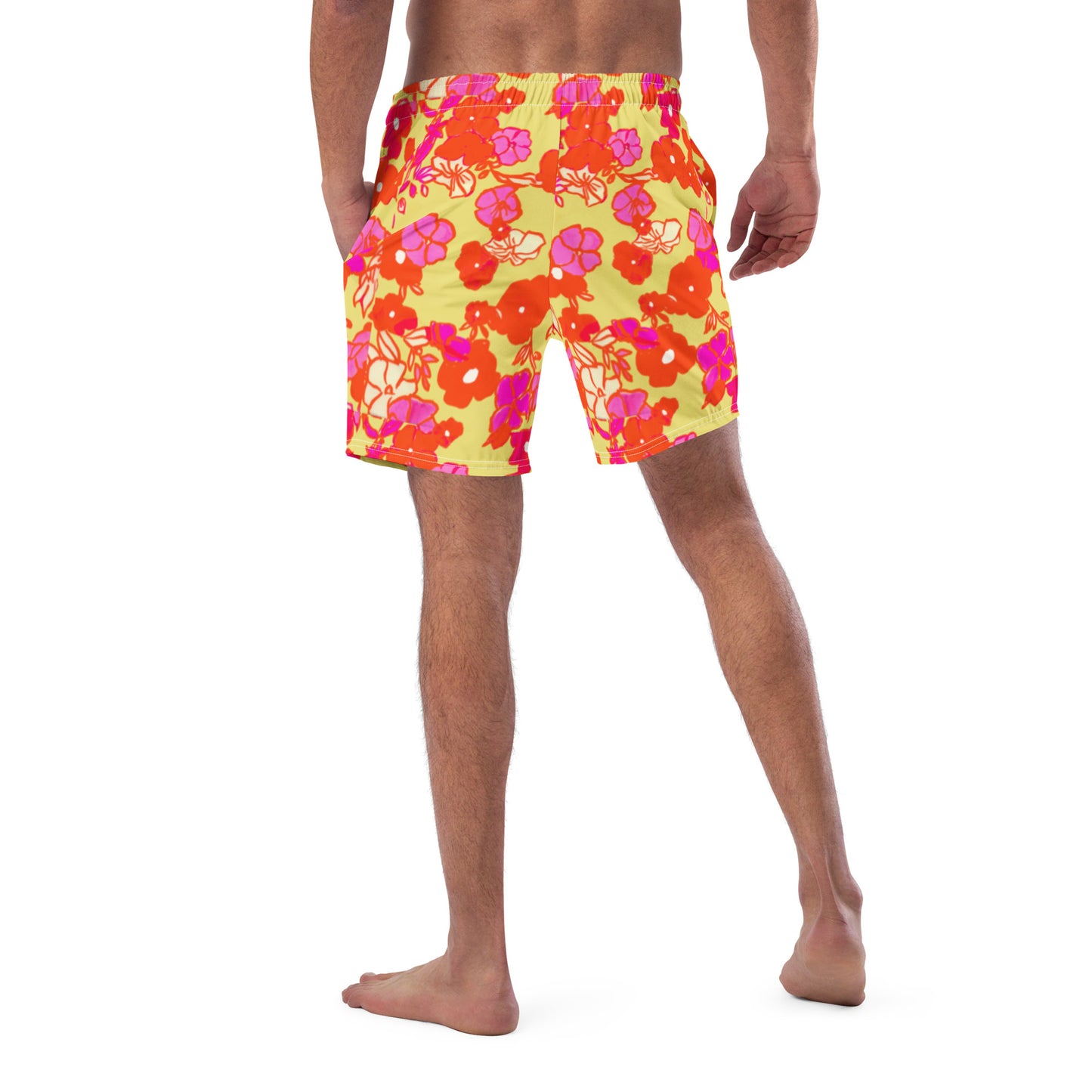 Ice Cream Floral Men's Swim trunks