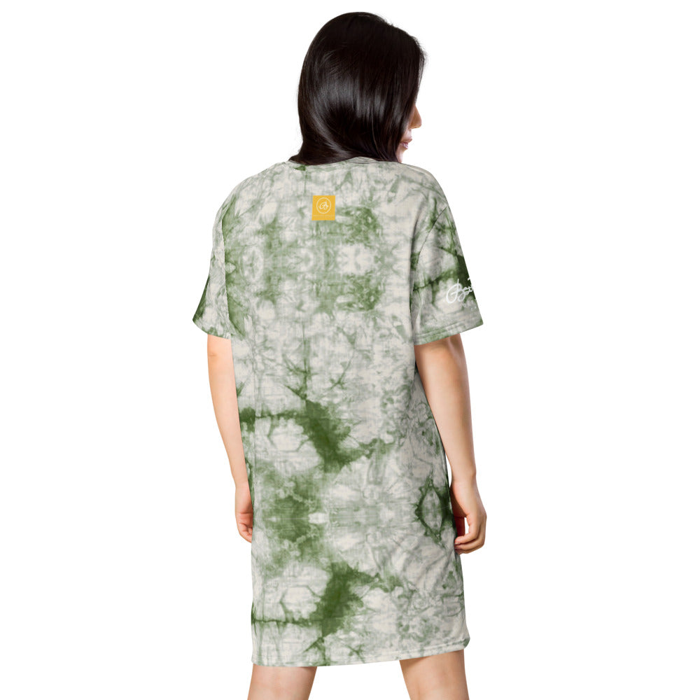 Sage Tie Dye T-shirt dress