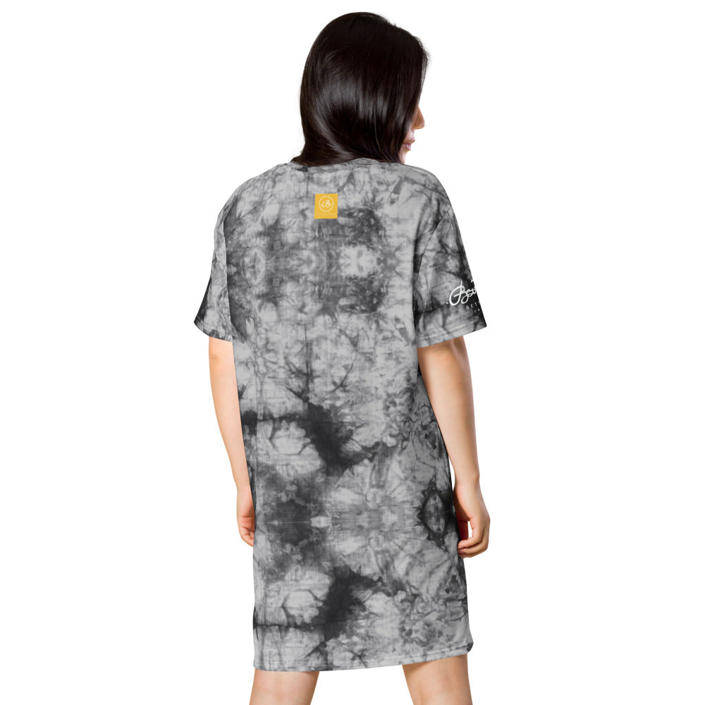 Grey Tie Dye T-shirt dress