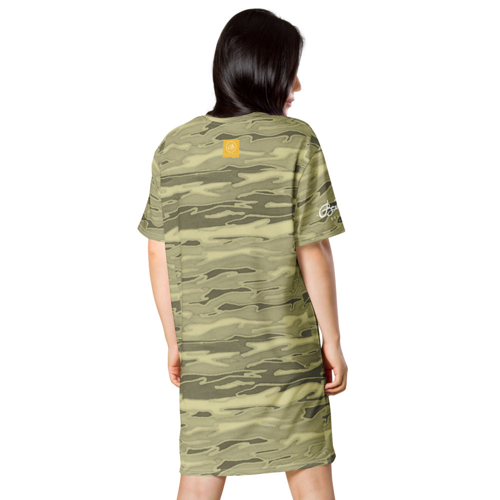 Khaki Lava Camouflage T-shirt dress