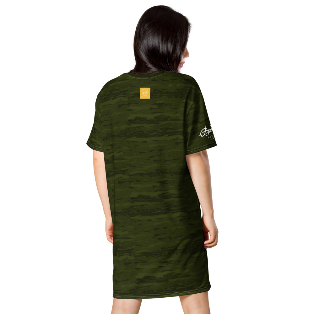 Army Camouflage Lava T-shirt dress