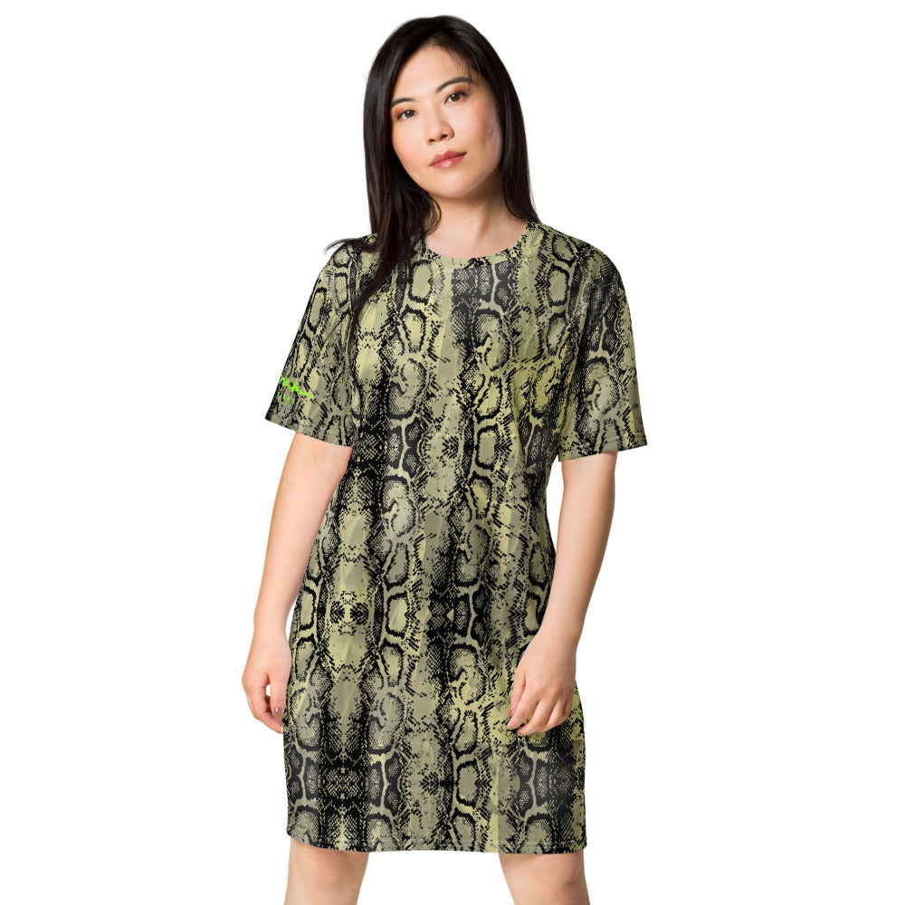 Snake Skin T-shirt dress