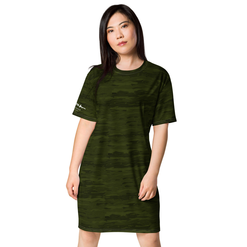Army Camouflage Lava T-shirt dress