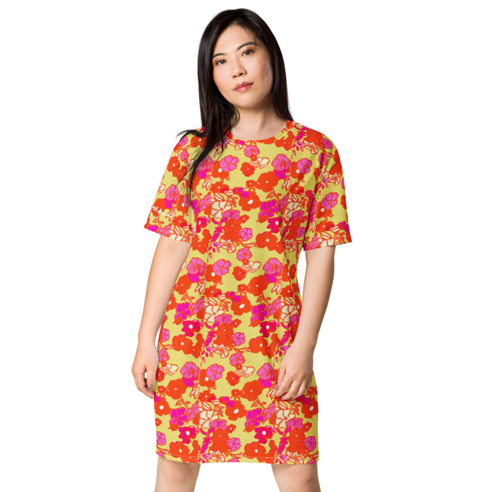 Ice Cream Floral T-shirt dress
