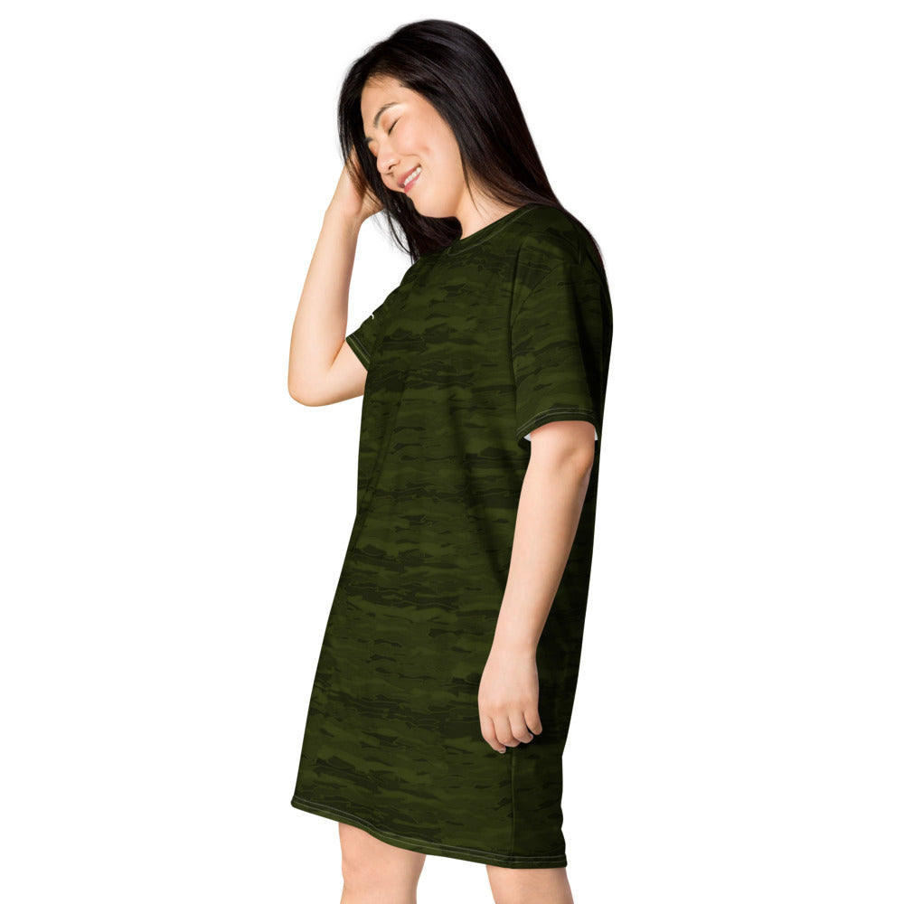 Army Camouflage Lava T-shirt dress