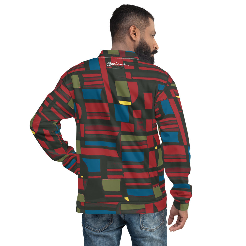 Unisex Bomber Jacket - Spirited Geo - Men