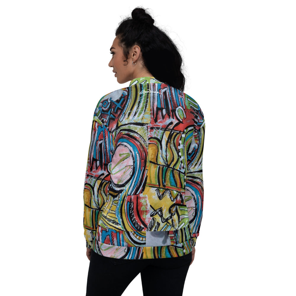 Unisex Bomber Jacket - Whirl Wind - Women