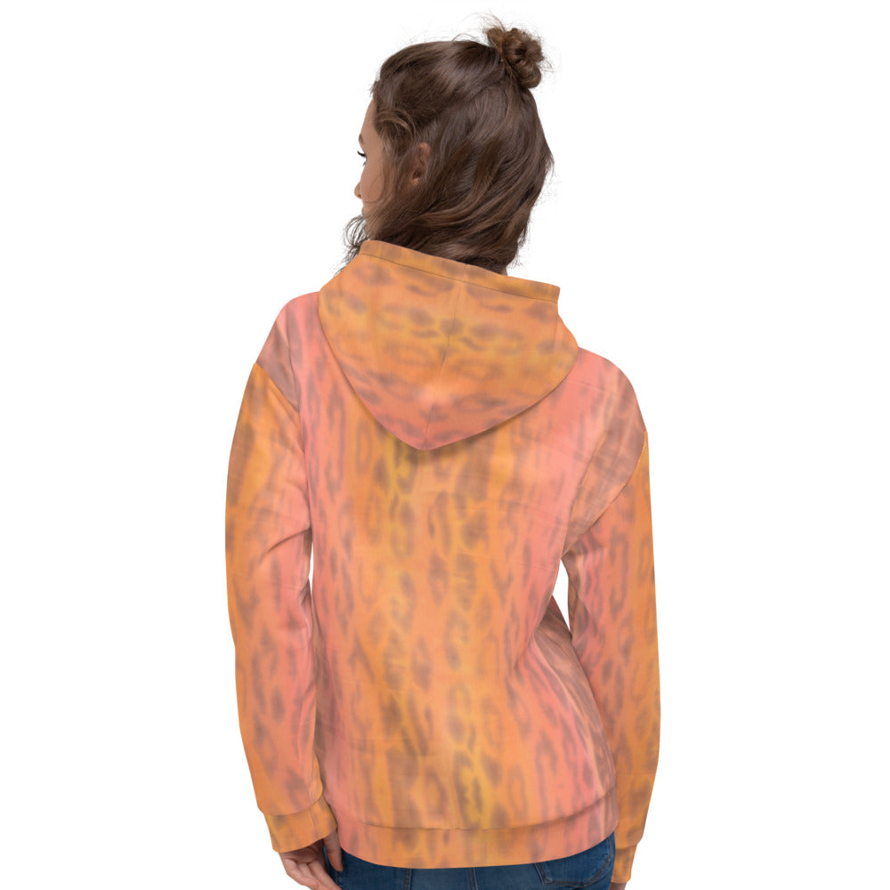Recycled Unisex Hoodie - Ombre Leopard - Women