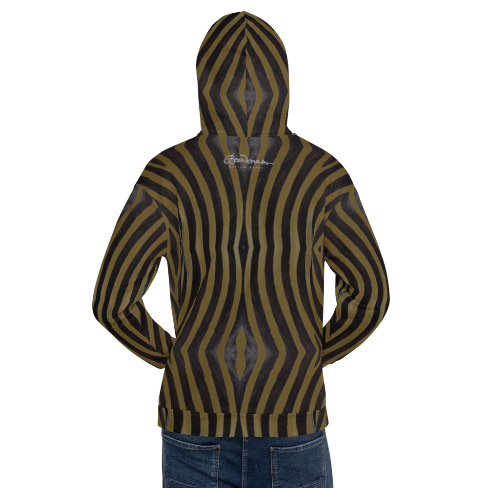 Recycled Unisex Hoodie - Olive Zebra - Men