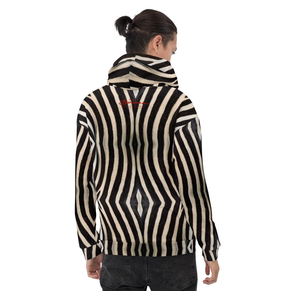 Recycled Unisex Hoodie- Zebra - Men