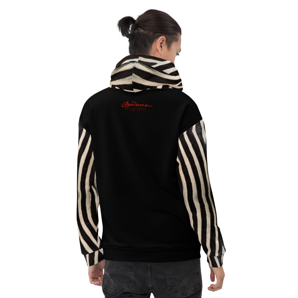 Recycled Unisex Hoodie - Engineered Zebra - Men