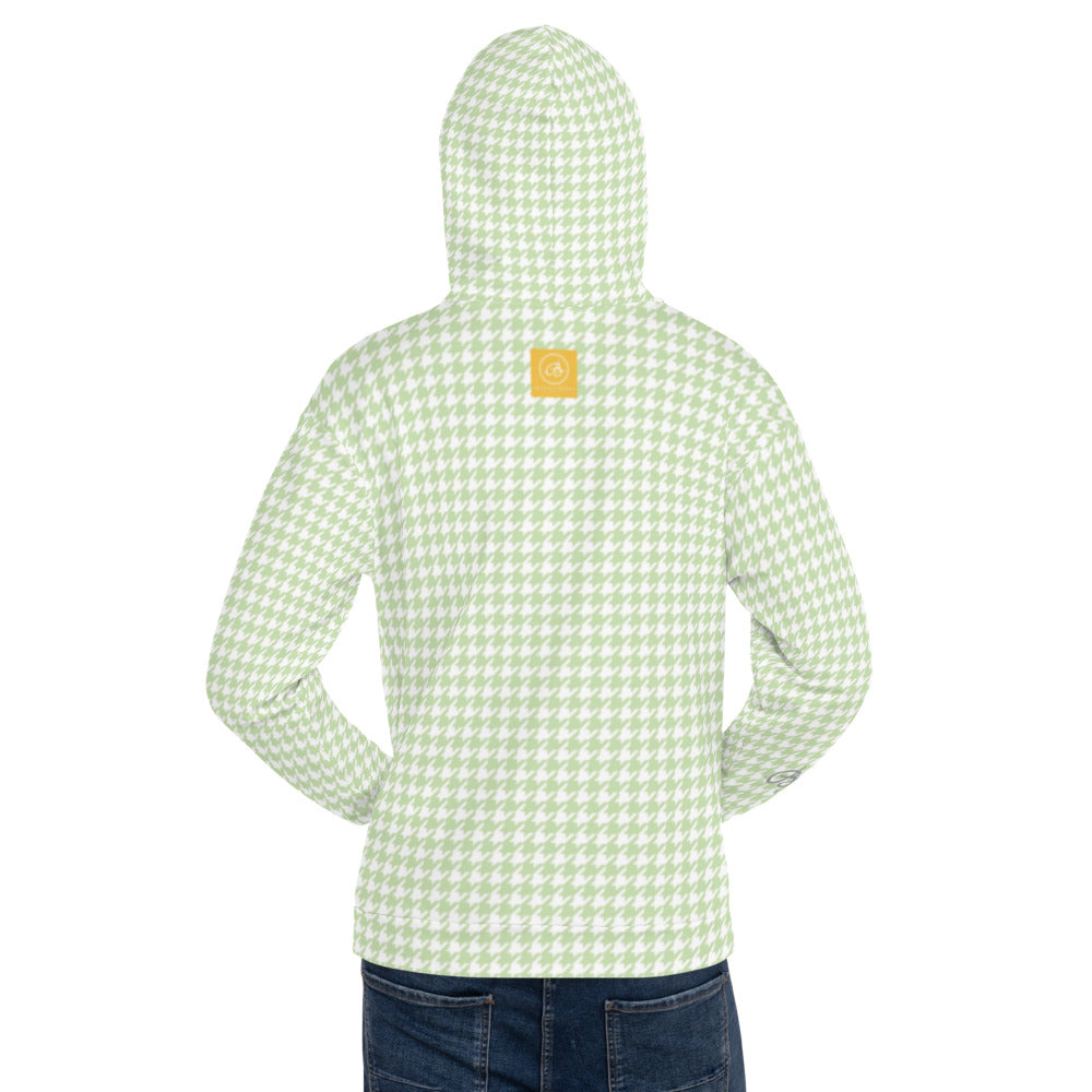 Recycled Unisex Hoodie - Butterfly Houndstooth - Men