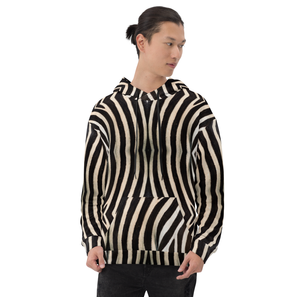 Recycled Unisex Hoodie- Zebra - Men