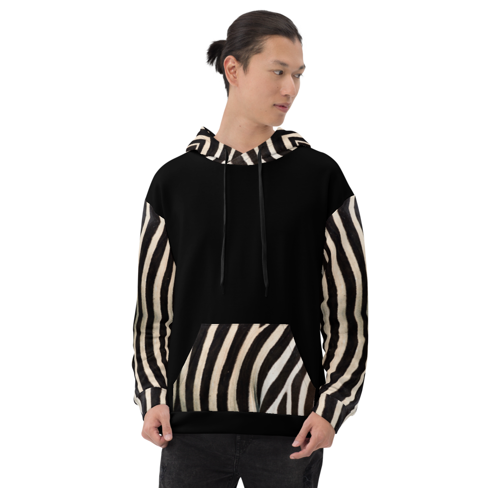 Recycled Unisex Hoodie - Engineered Zebra - Men
