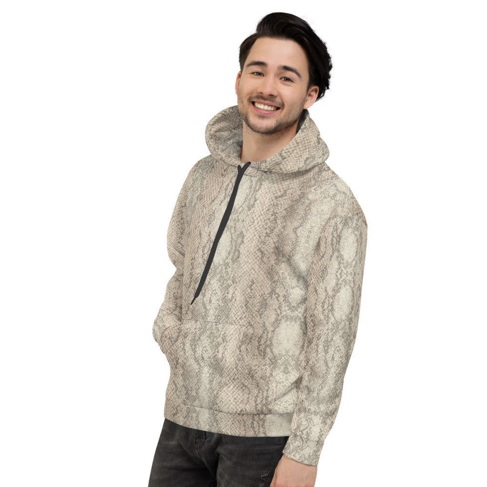 Recycled Unisex Hoodie - Snake Print - Men