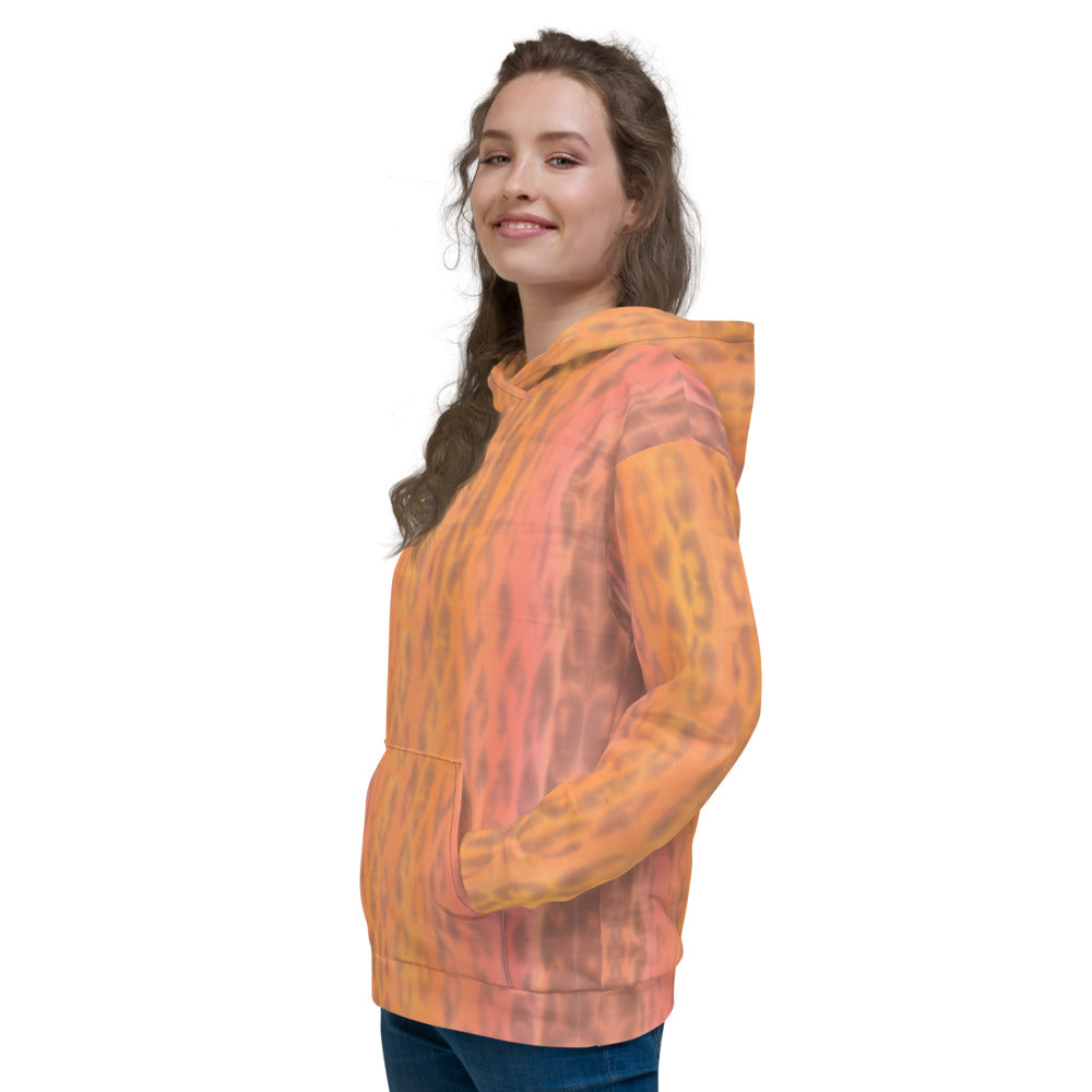 Recycled Unisex Hoodie - Ombre Leopard - Women