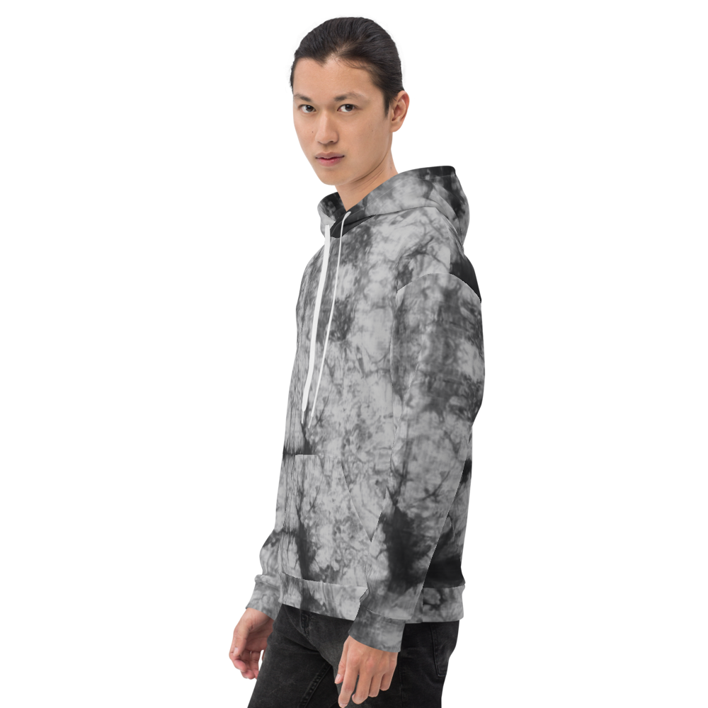 Recycled Unisex Hoodie - Grey Tie Dye - Men