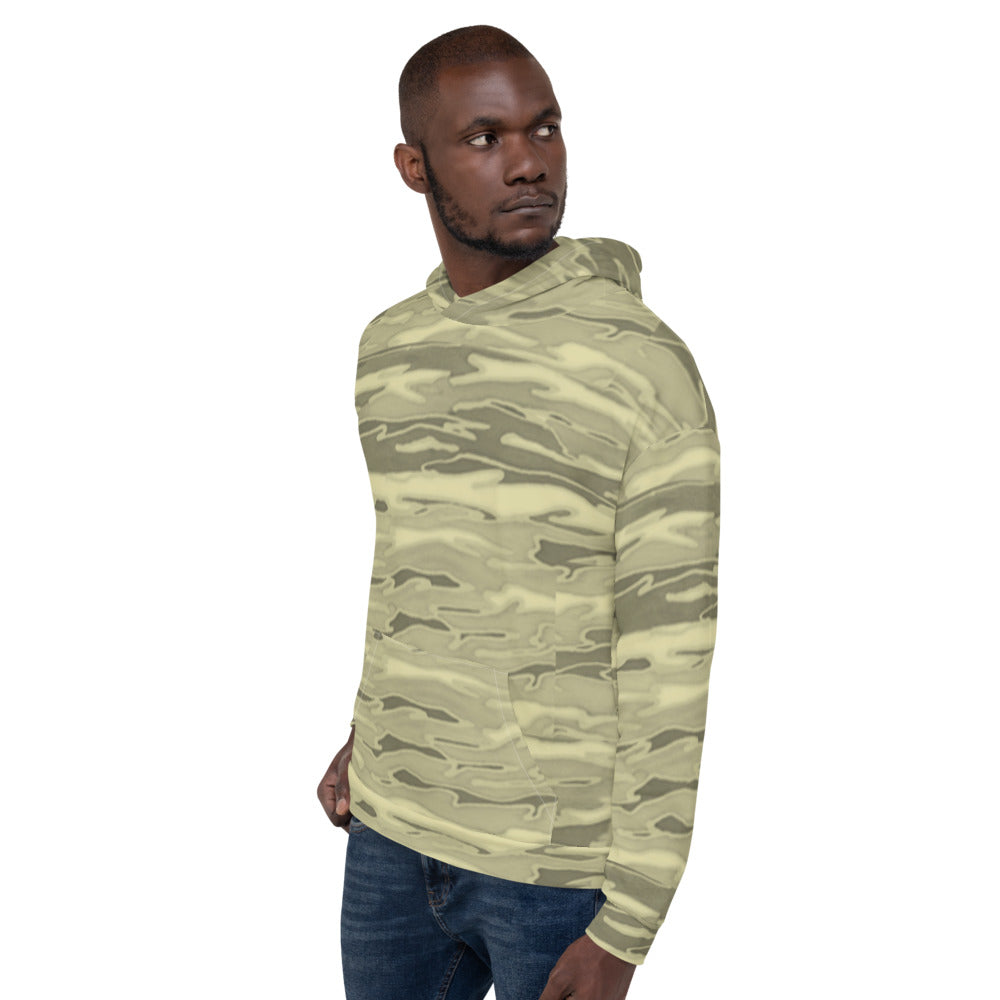 Recycled Unisex Hoodie - Khaki Camouflage Lava - Men