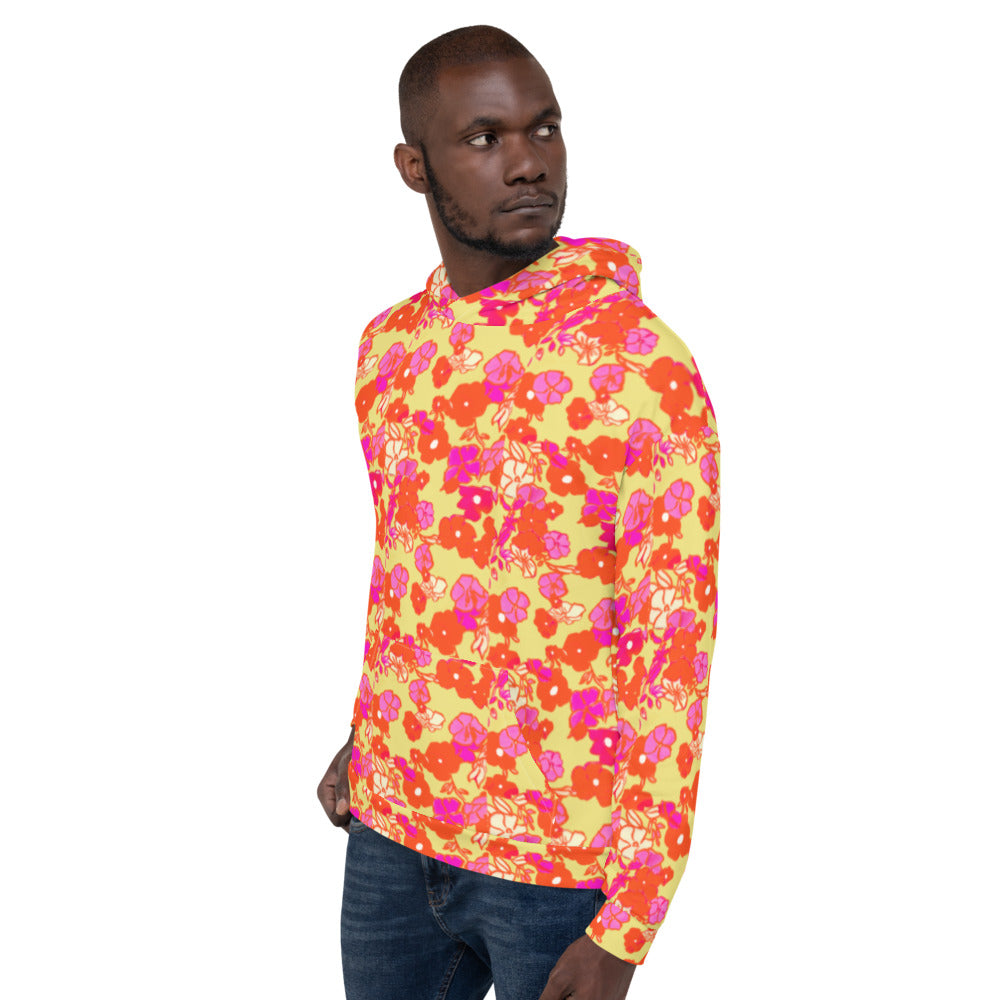 Recycled Unisex Hoodie - Ice Cream Floral - Men