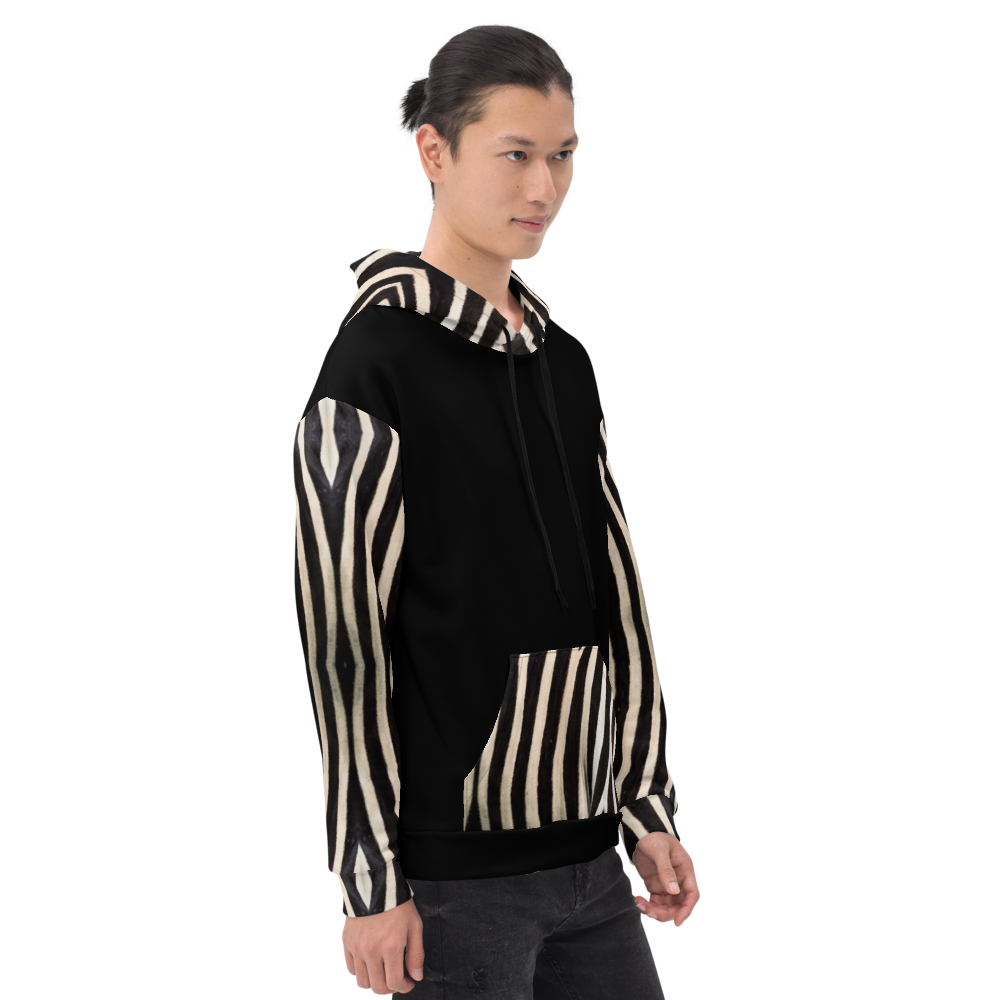 Recycled Unisex Hoodie - Engineered Zebra - Men