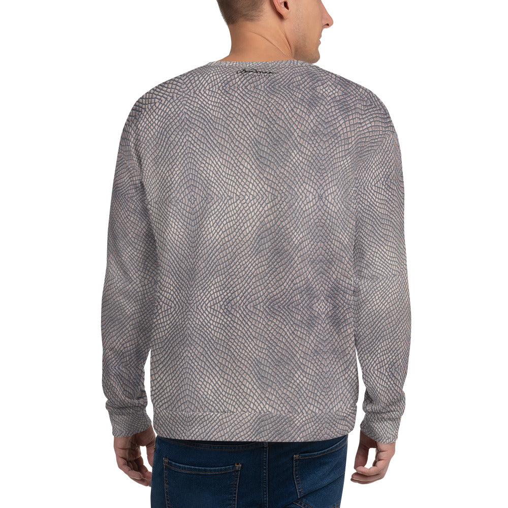 Recycled Unisex Sweatshirt - Snake Skin - Men