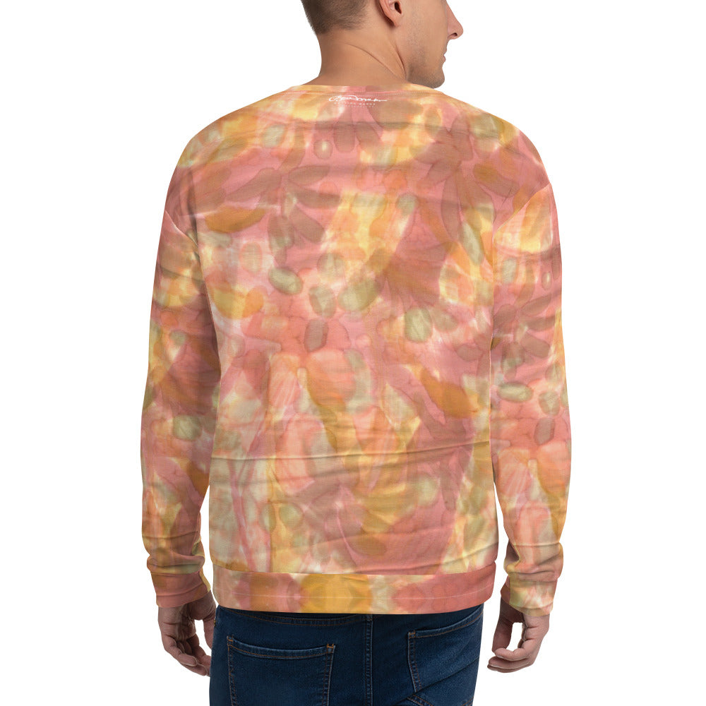 Recycled Unisex Sweatshirt- Watercolor Smudge - Men