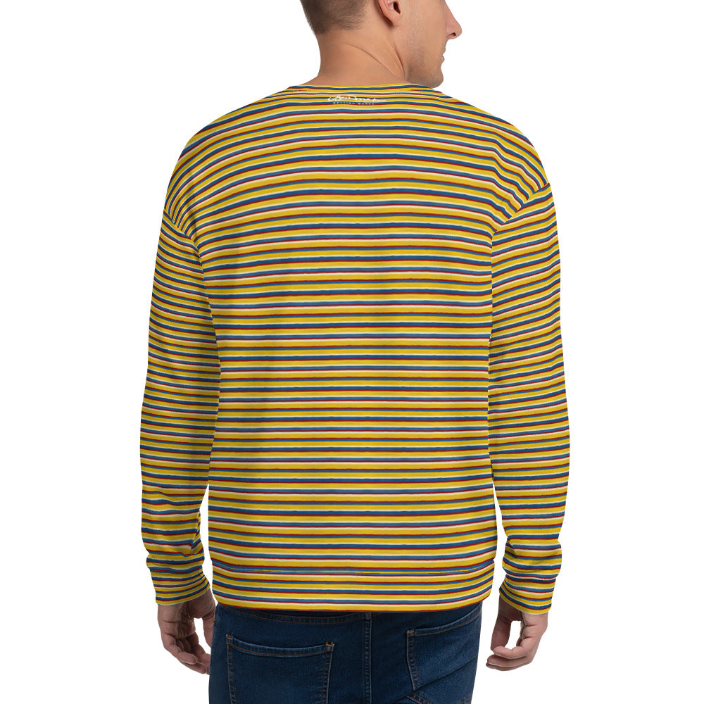 Recycled Unisex Sweatshirt - Riviera Stripe - Men