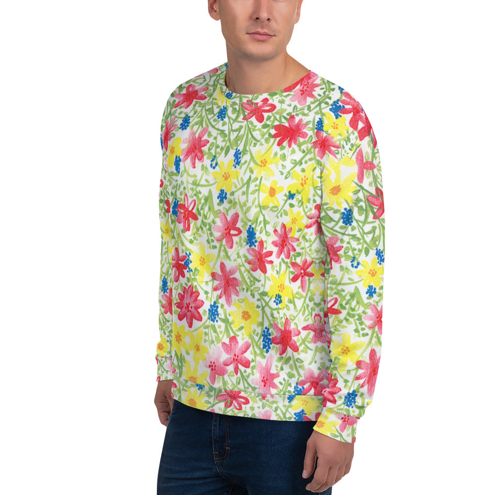 Recycled Unisex Sweatshirt - Wildflower - Men