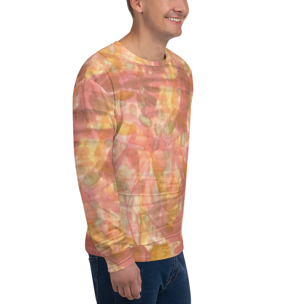 Recycled Unisex Sweatshirt- Watercolor Smudge - Men