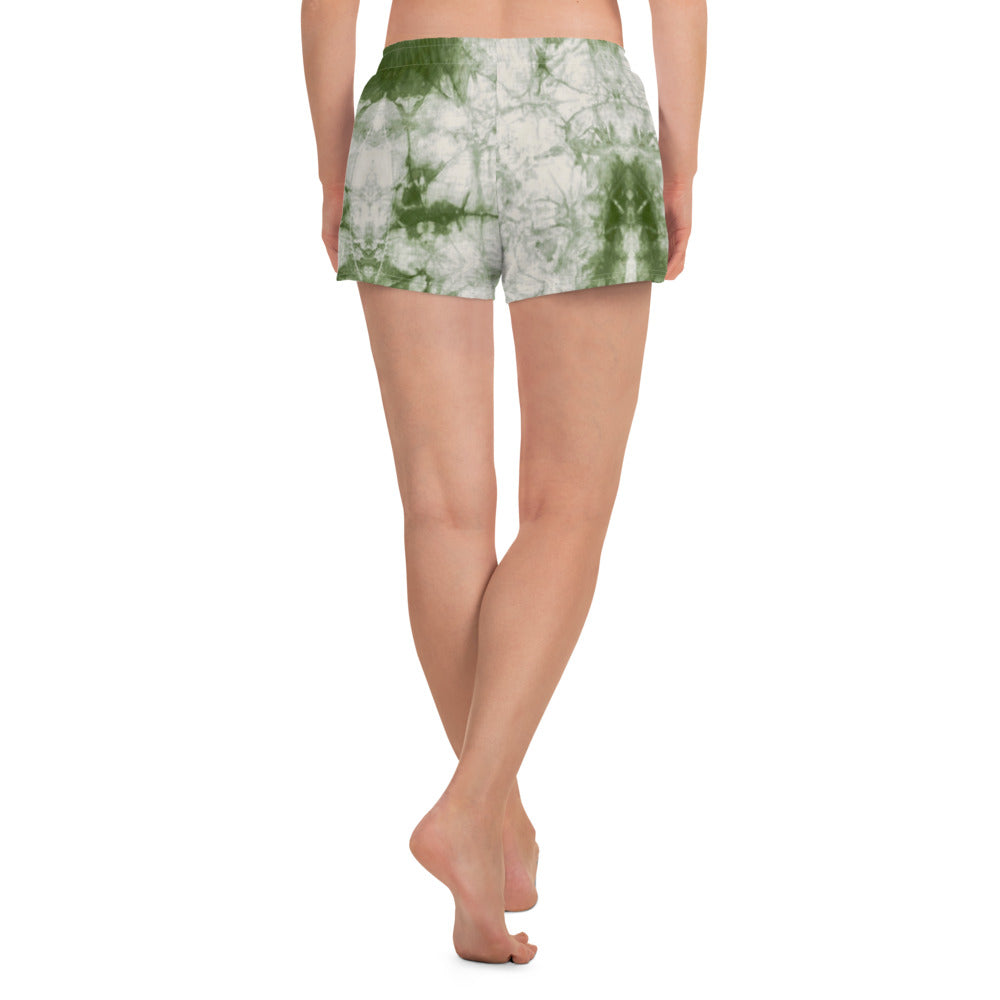 Women's Sage Tie Dye Athletic Shorts