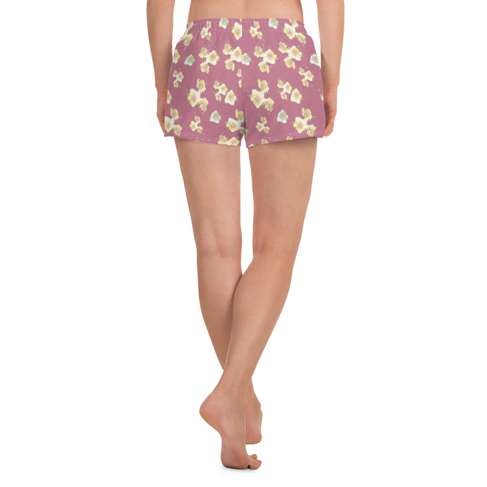 Women's Starburst Floral Athletic Shorts