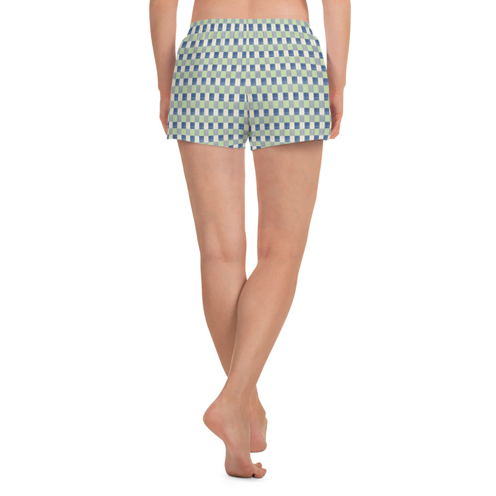 Women's Checkerboard Plaid Athletic Shorts