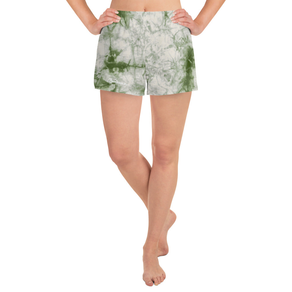 Women's Sage Tie Dye Athletic Shorts