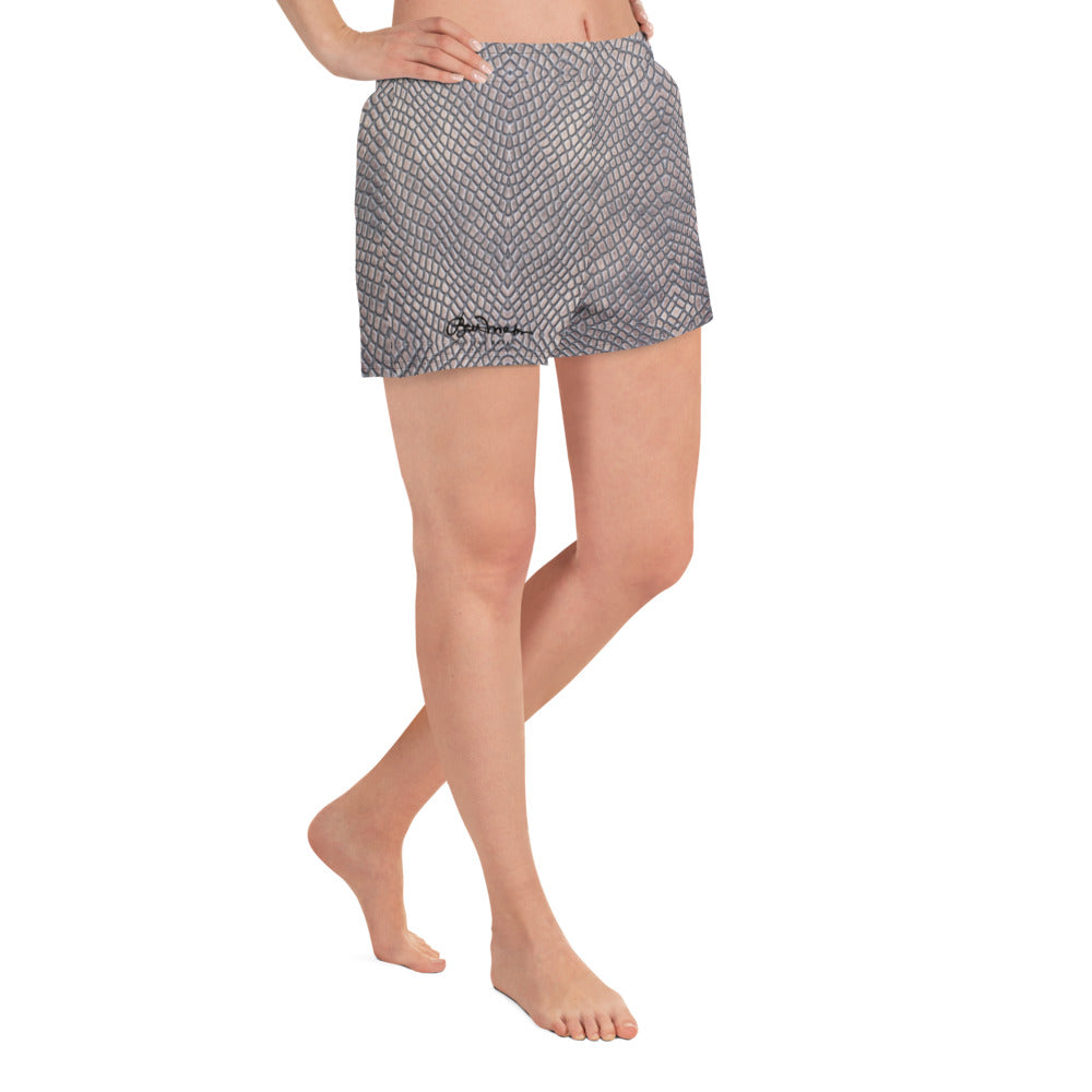Women's Croc Print Athletic Shorts